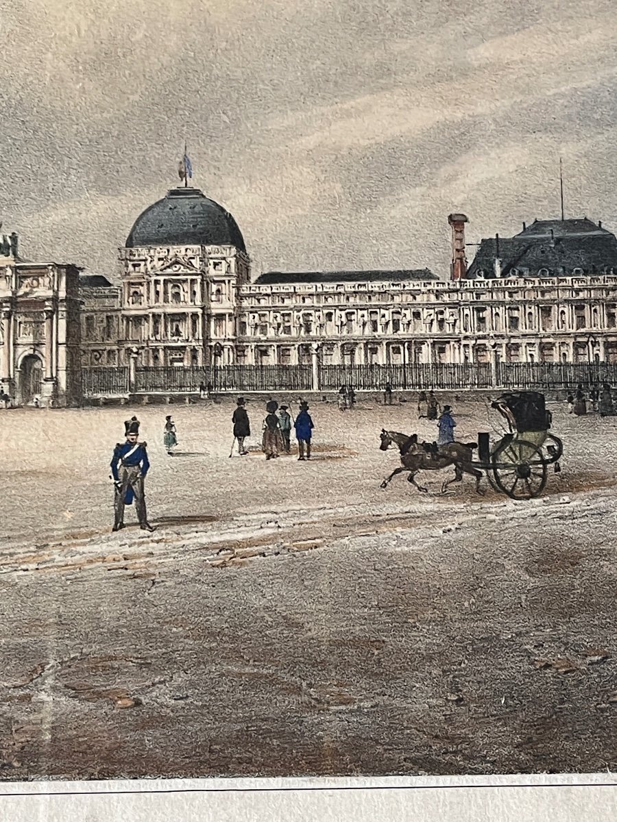 Gravure XIXème, Château Des Tuileries-photo-3