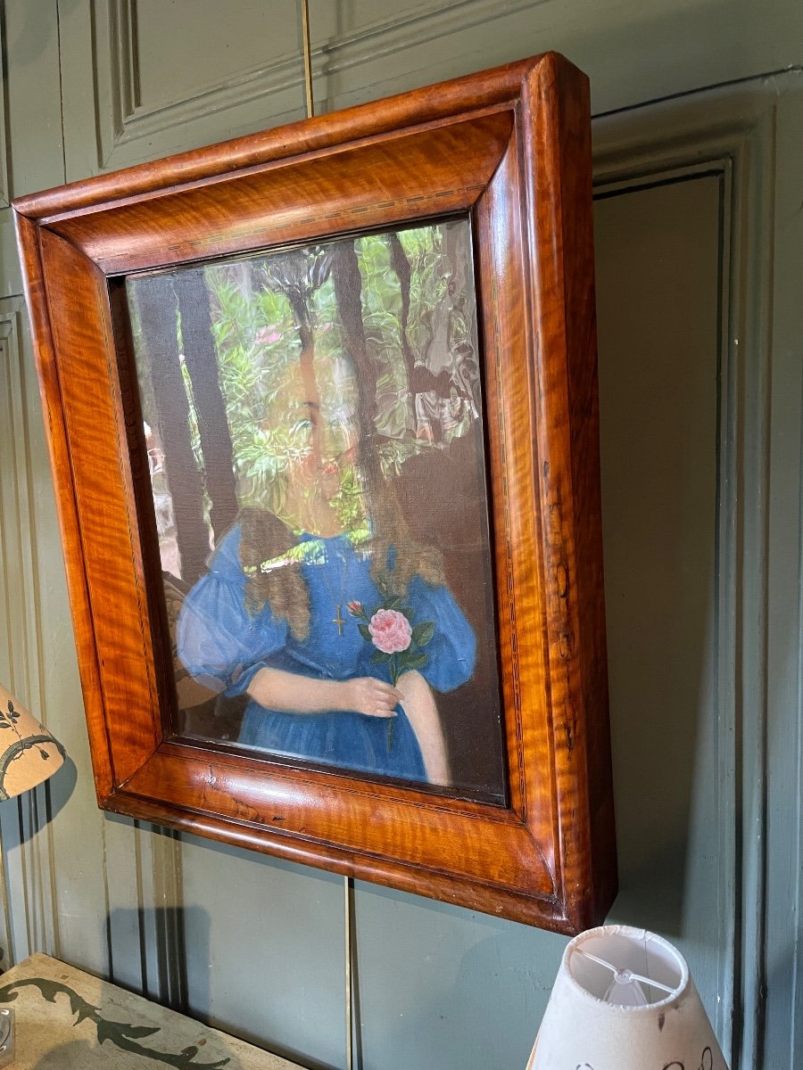 Portrait Of A Little Girl With A Nineteenth Rose-photo-4