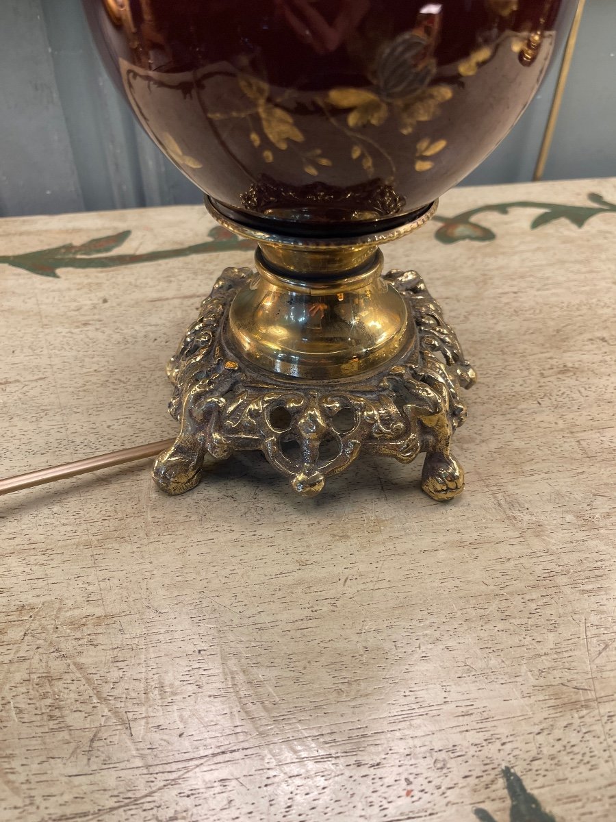 19th Century Porcelain Lamp-photo-4