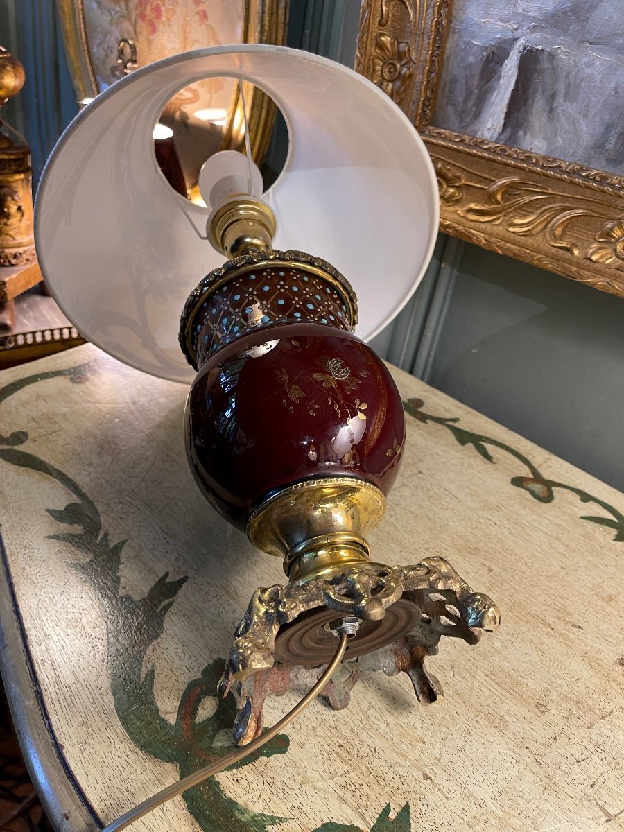19th Century Porcelain Lamp-photo-6