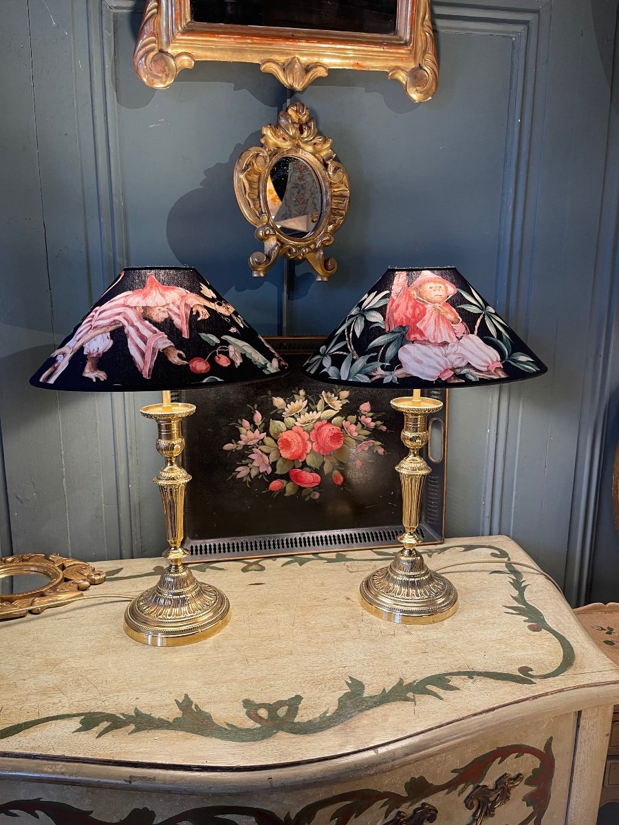 Pair Of Bronze Lamps-photo-7