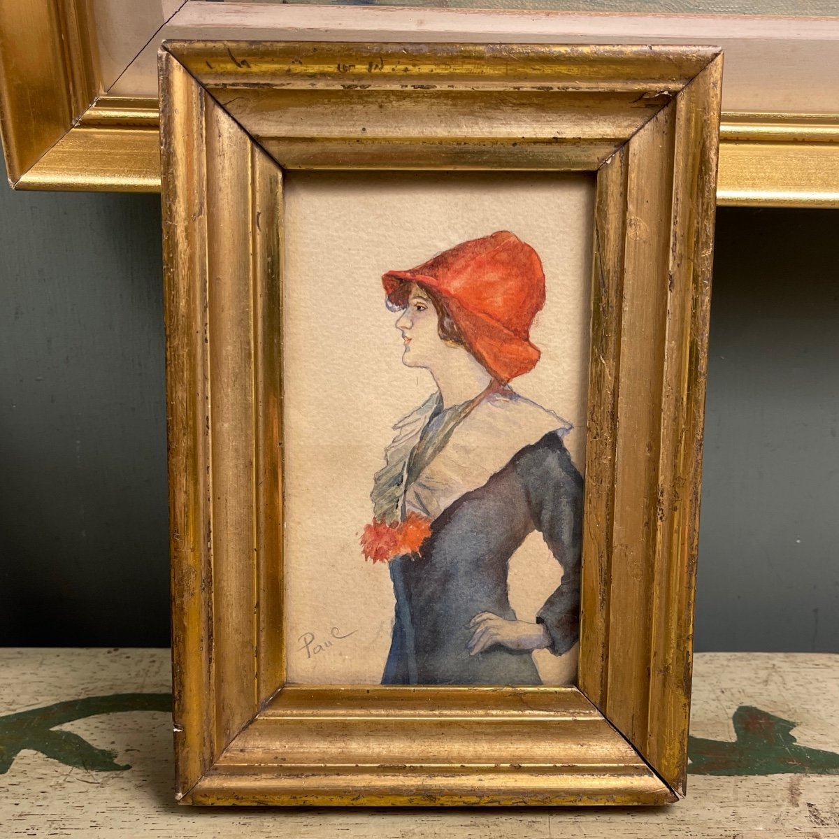 Woman In Red Hat