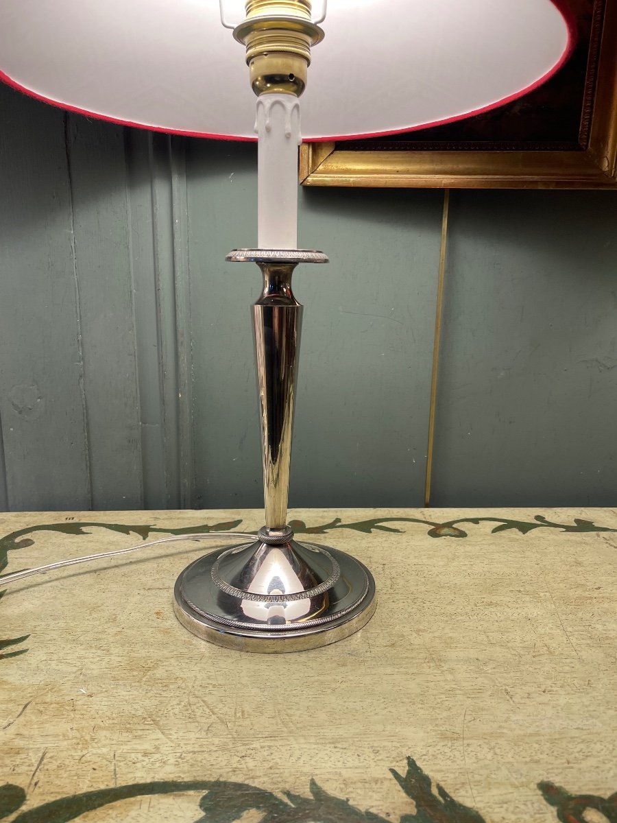 Silver Metal Lamp-photo-4