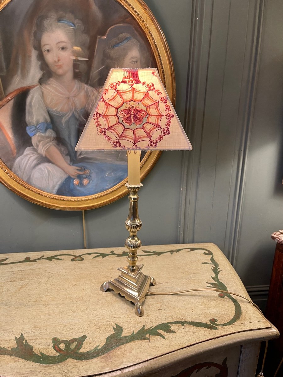 Bronze Tripod Lamp, Height 49 Cm-photo-3