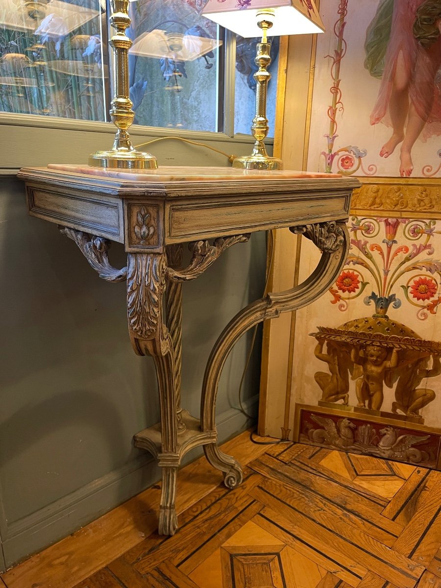 Painted Wood Console -photo-2