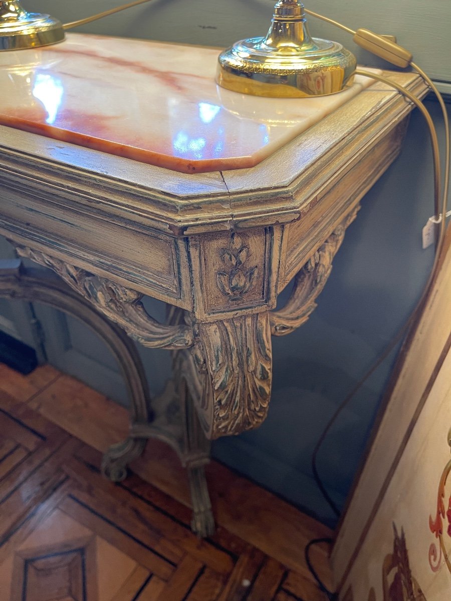 Painted Wood Console -photo-6