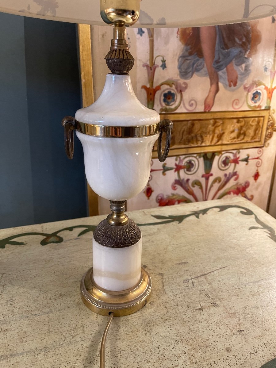 Pair Of Cassolette Lamps, Height 45 Cm -photo-5
