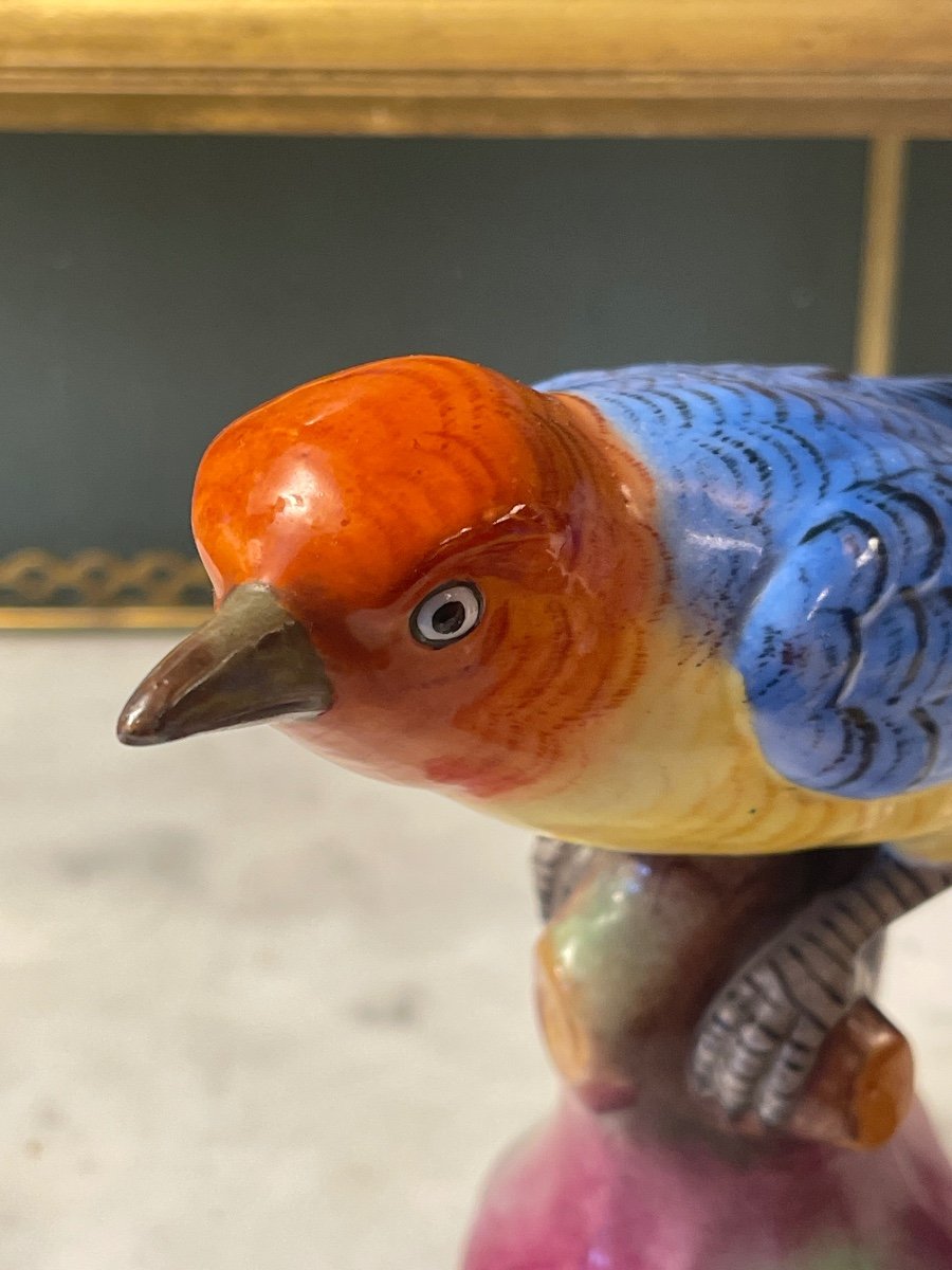 Paire d'Oiseaux En Porcelaine -photo-6