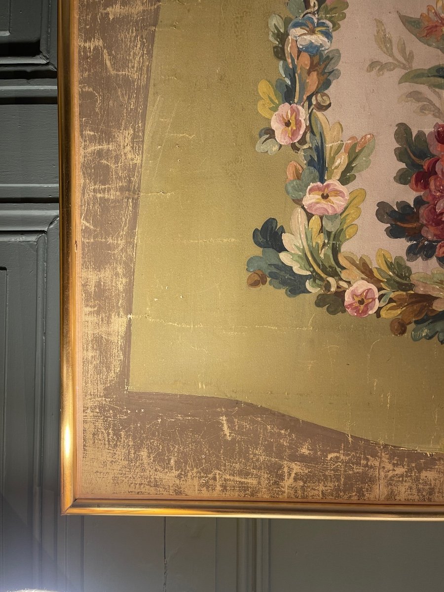 Aubusson Tapestry Cardboard, 86 Cm X 94 Cm-photo-1