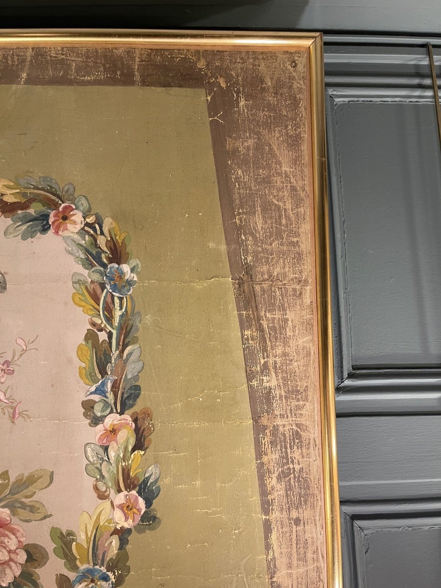 Aubusson Tapestry Cardboard, 86 Cm X 94 Cm-photo-2