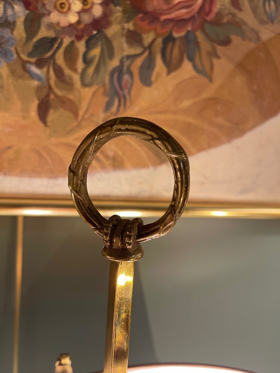 Chiseled Bronze Bouilotte Lamp, Height 60 Cm-photo-4