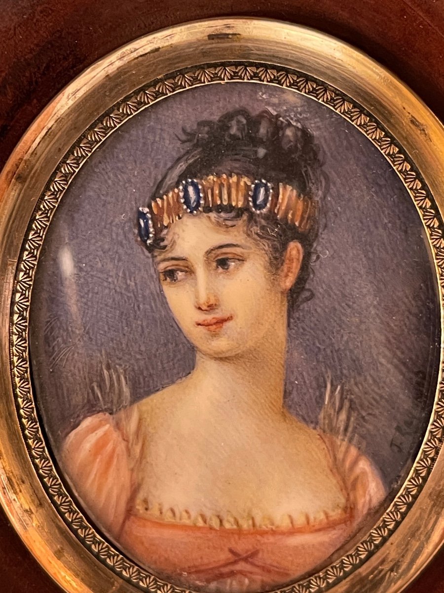 Miniature Portrait d'Une Jeune Femme-photo-2