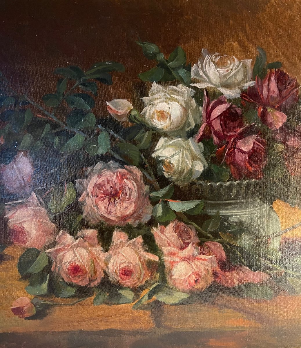 Tableau De Roses Anciennes-photo-4