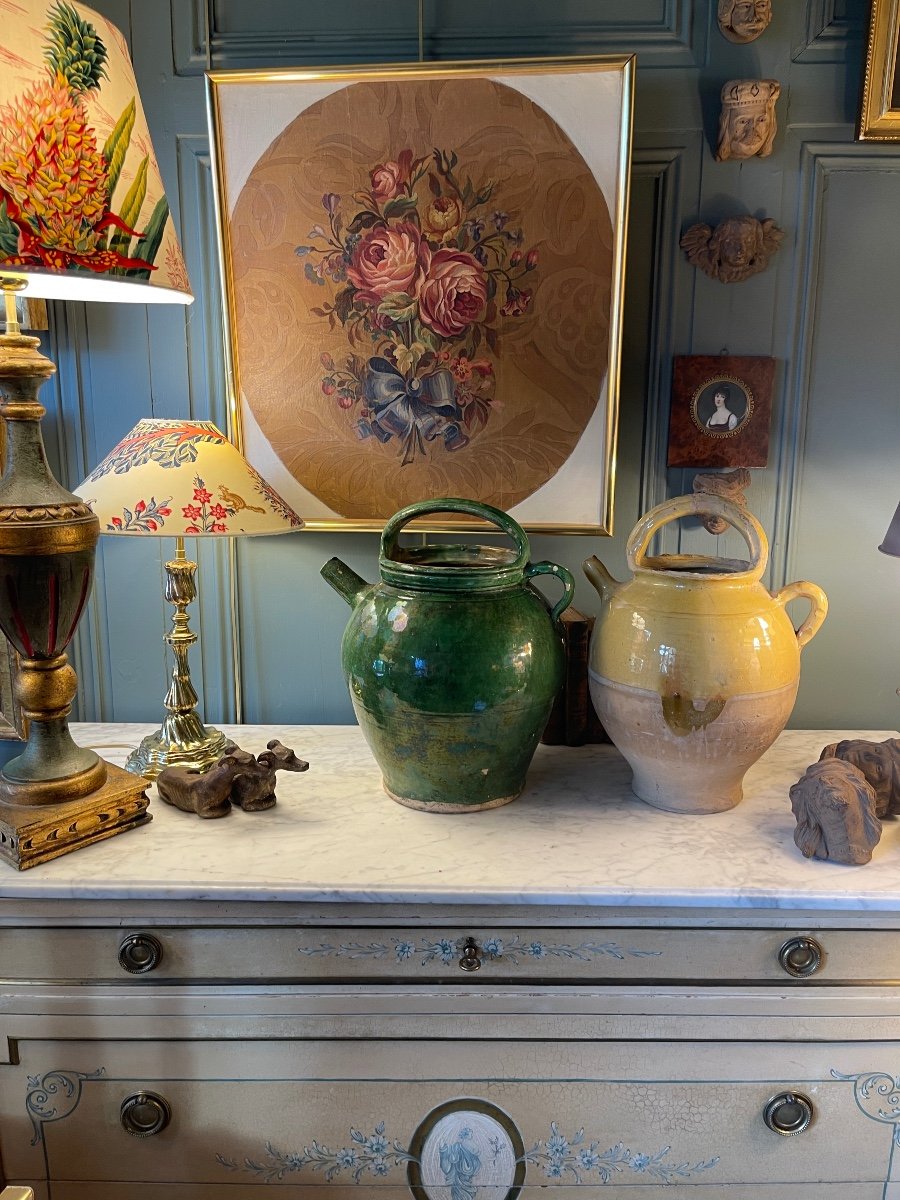 Green Glazed Terracotta Jug-photo-6