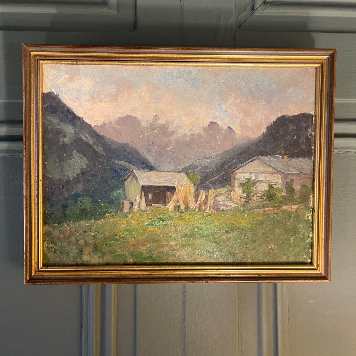 Petit Paysage Début XXème, Les Chalets d'Alpage