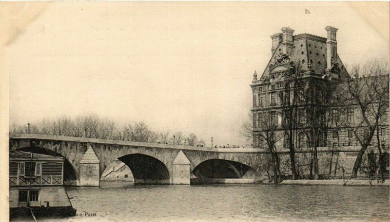 Paysage, Le Mus&eacute;e Du Louvre Et Le Pont Royal &agrave; Paris-photo-6
