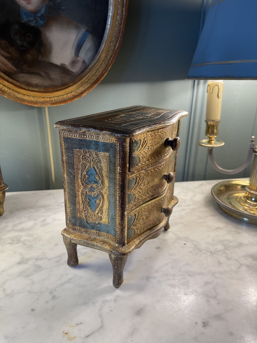 Petite Commode De Poupée Florentine, Boite à bijoux-photo-4
