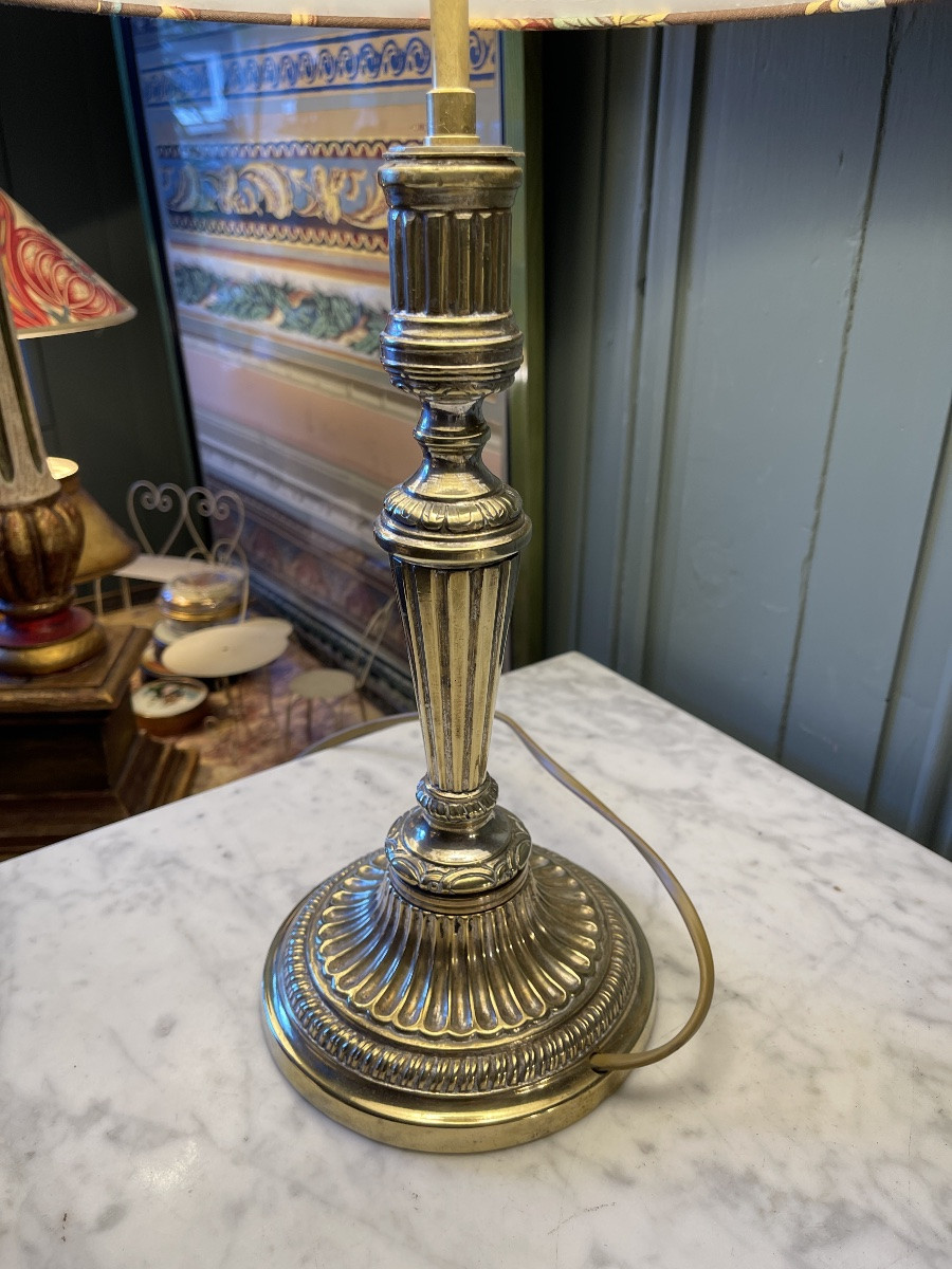 Lampe En Bronze Style Louis XVI, Hauteur 45 cm-photo-4