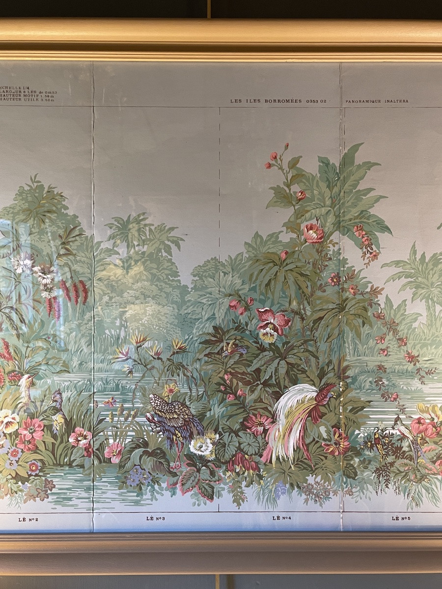 Les Iles Borromées, Projet De Papier Peint De Zuber-photo-4