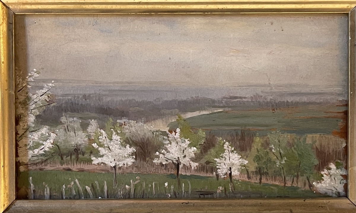 Small Landscape, Cherry Blossoms-photo-2
