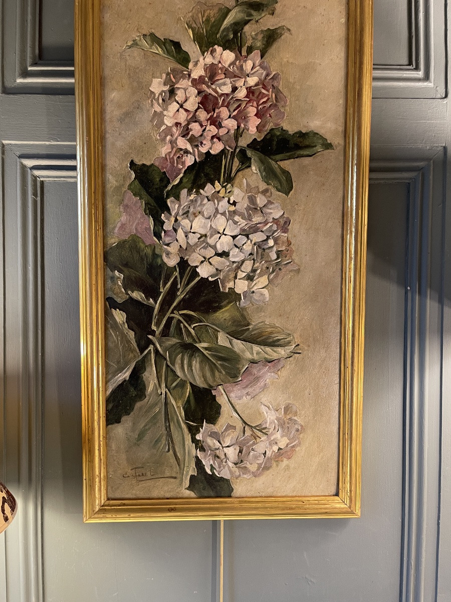 Les Hortensias, 104 cm x 43 cm-photo-3