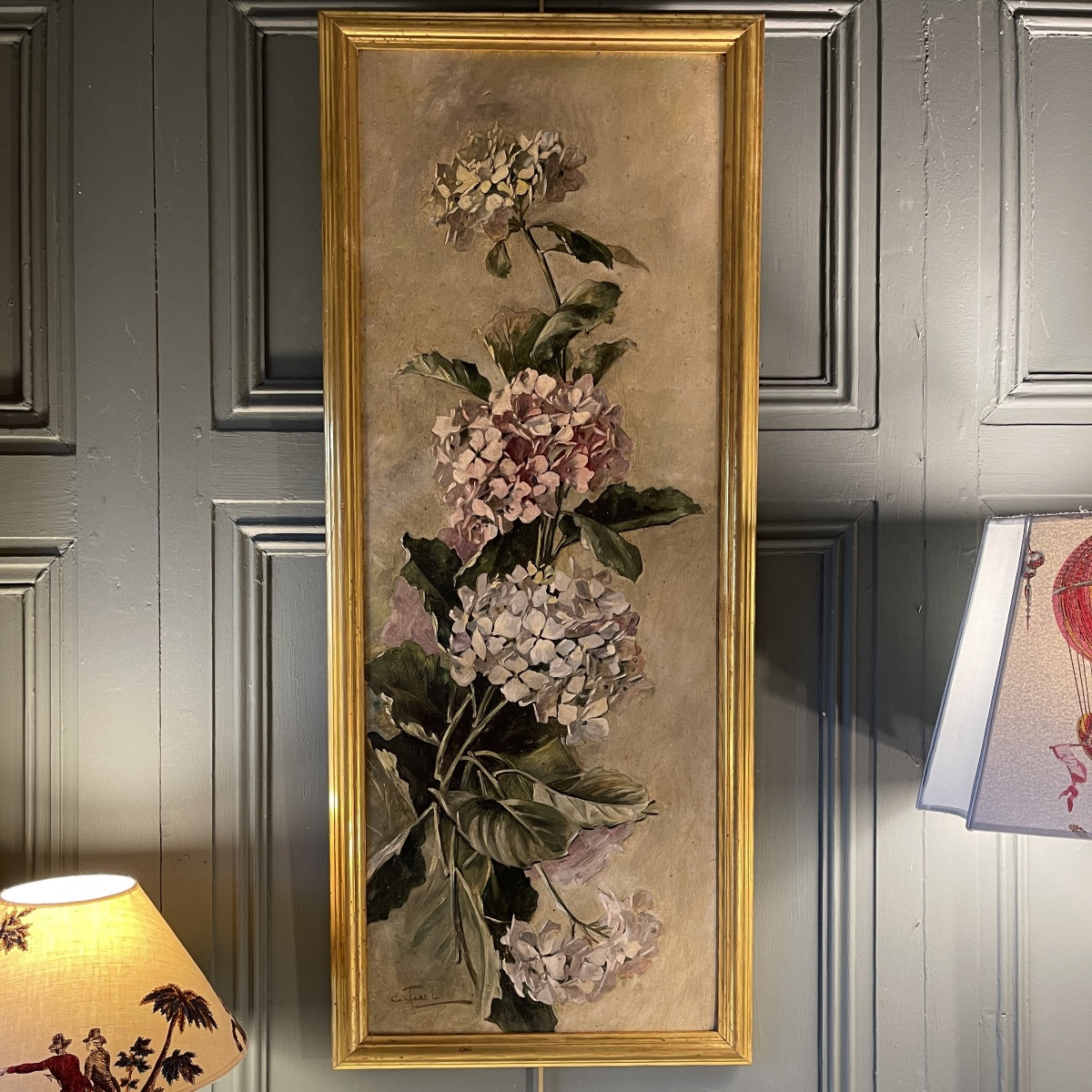 Les Hortensias, 104 cm x 43 cm