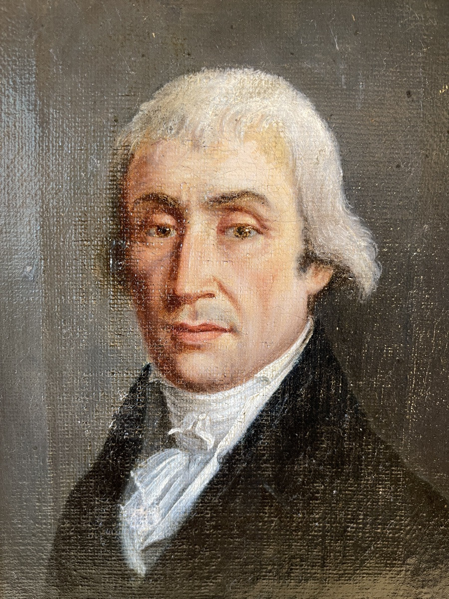 Small Portrait Of A Man, Restoration Period, 19th Century-photo-3