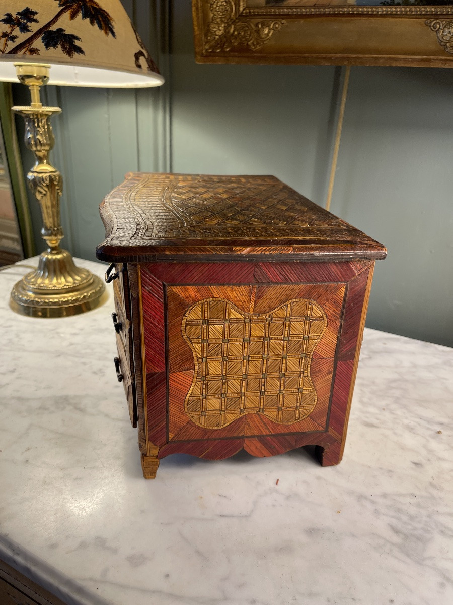 Straw Marquetry Master Chest Of Drawers-photo-3