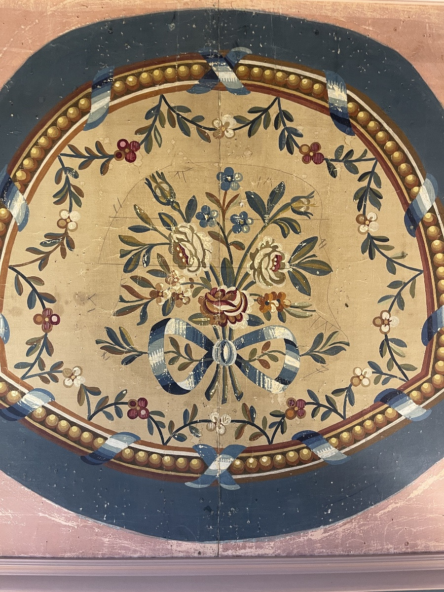 Carton De Tapisserie d'Aubusson, 74.5 Cm x 82 Cm-photo-2