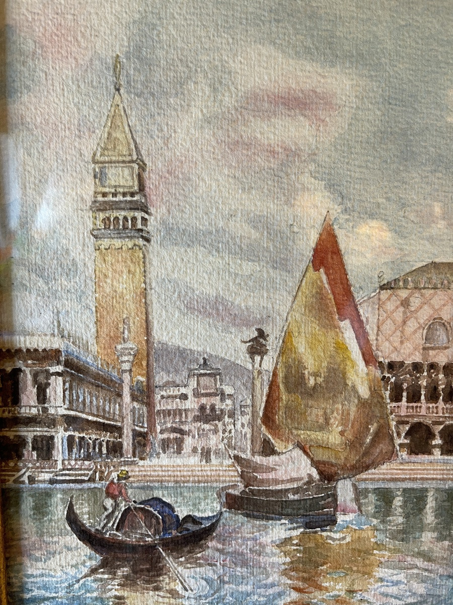 The Campanile, Venice, Watercolor-photo-2