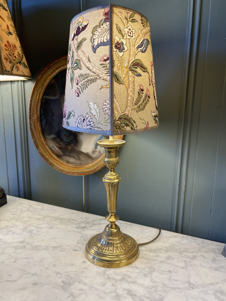 Lampe En Bronze, Hauteur 52 Cm-photo-4