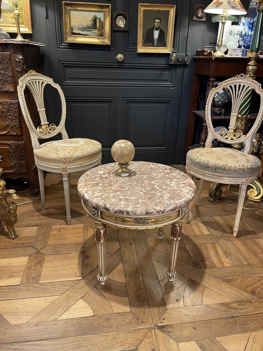 Table Basse En Bois Peint -photo-5