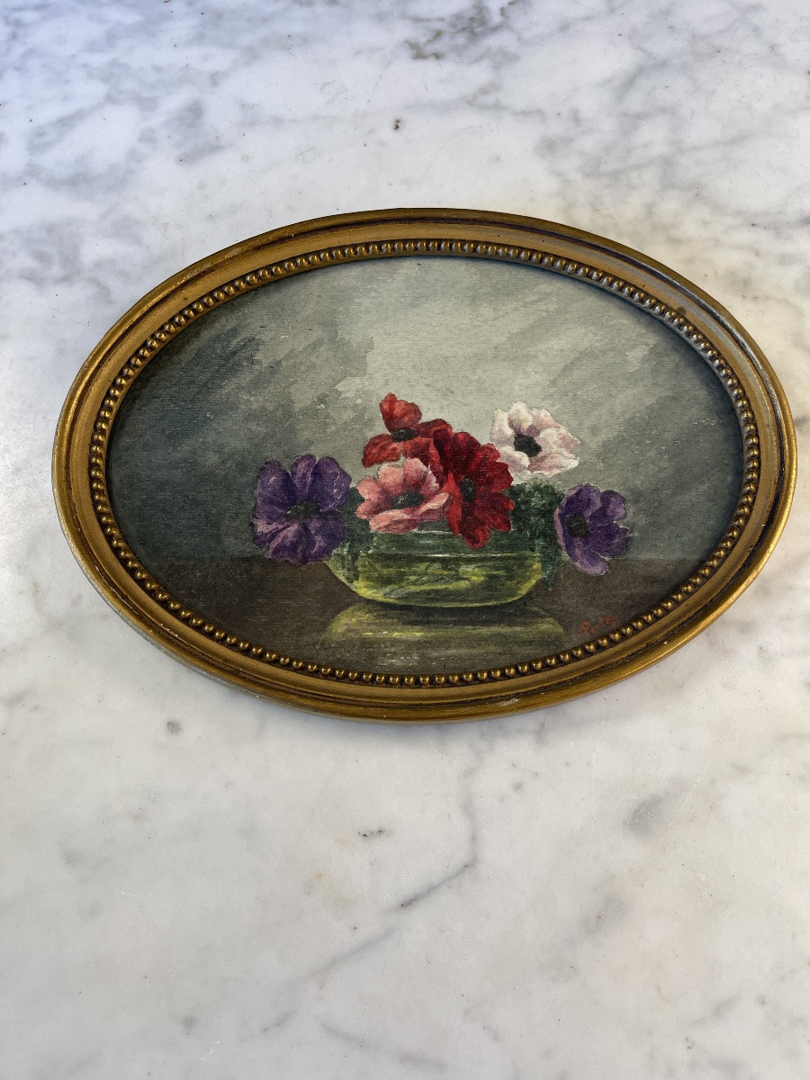 Small Watercolor Of Flowers, Anemones-photo-1