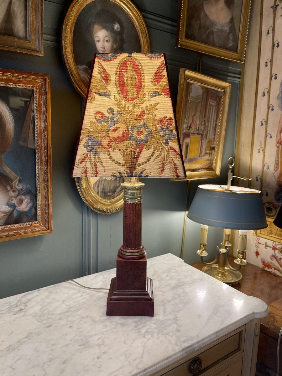 Thilorier Lamp In Painted Sheet Metal, 19th Century, Height 65 Cm-photo-1