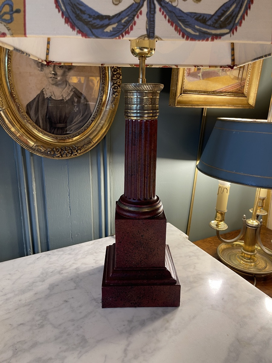 Thilorier Lamp In Painted Sheet Metal, 19th Century, Height 65 Cm-photo-4