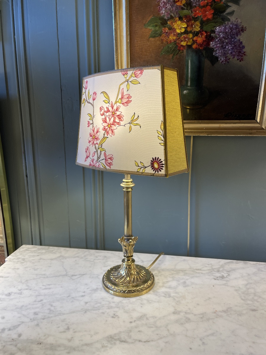 Lampe en bronze, hauteur 46 cm-photo-4