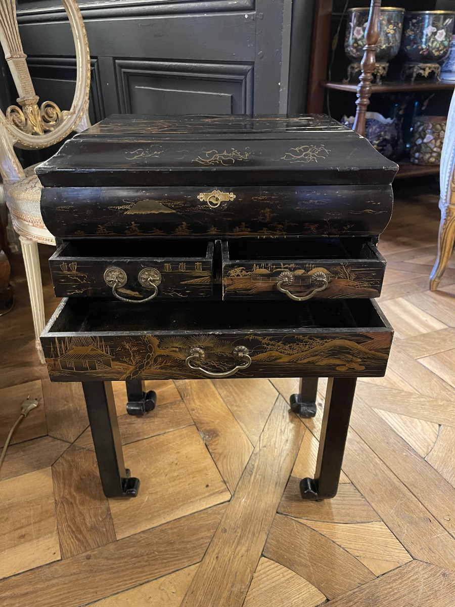 Small 19th Century Work Table, Height 59 Cm-photo-5