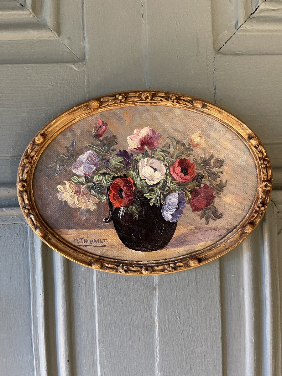 Paire de petits bouquets de fleurs, 14.5 cm x 19.5 cm-photo-2
