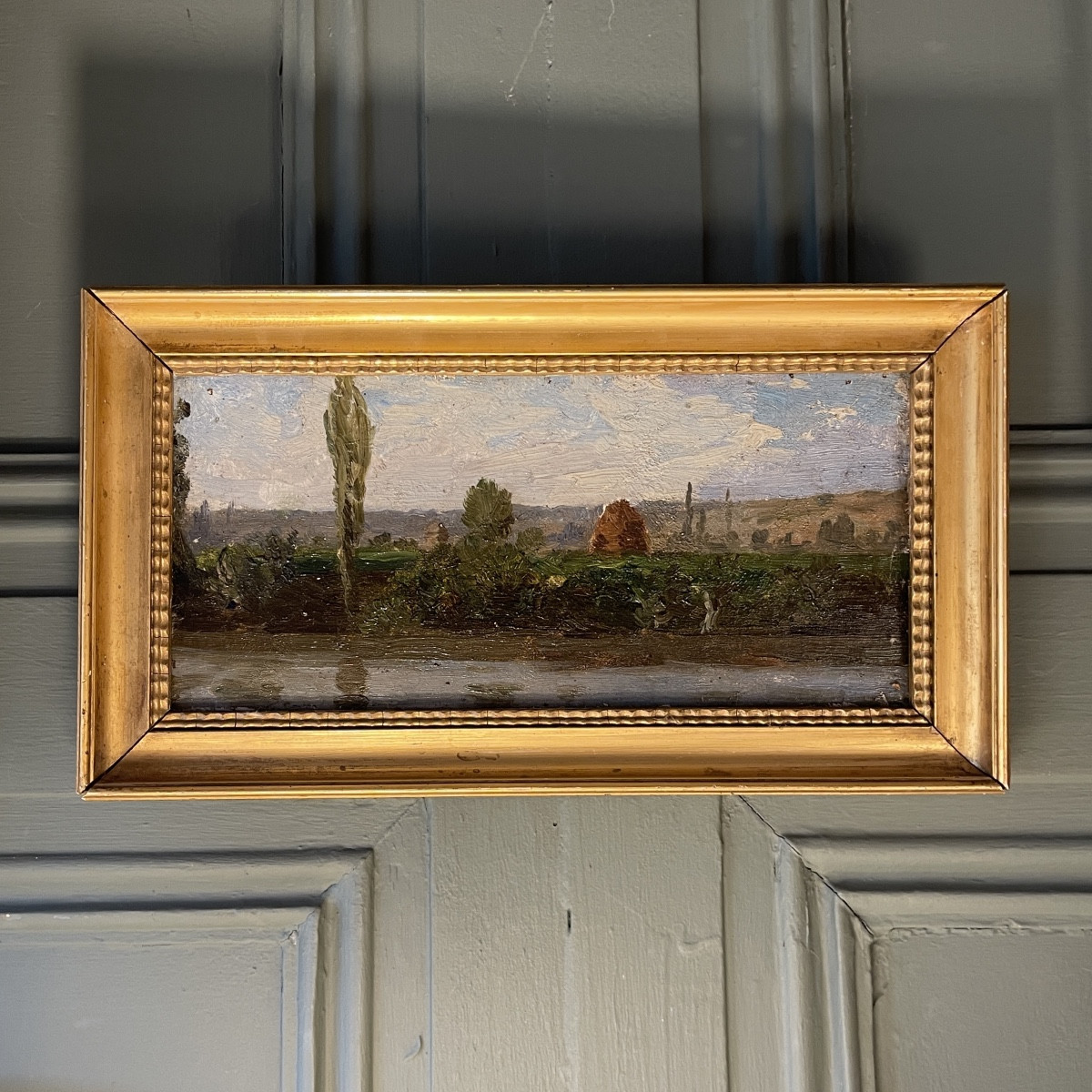 Paysage, Au bord de la rivière 