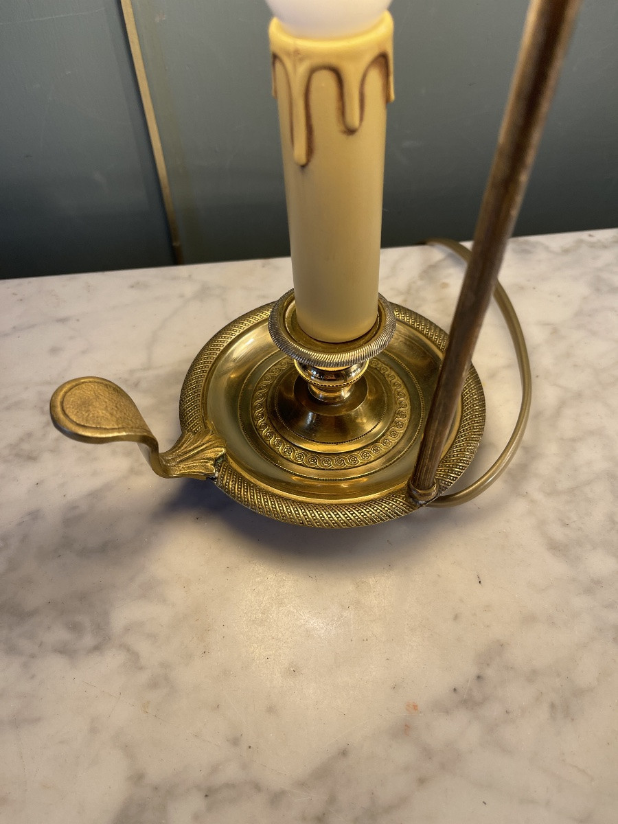 Bouillotte  Lamp In Painted Sheet Metal, Height 38 Cm-photo-1