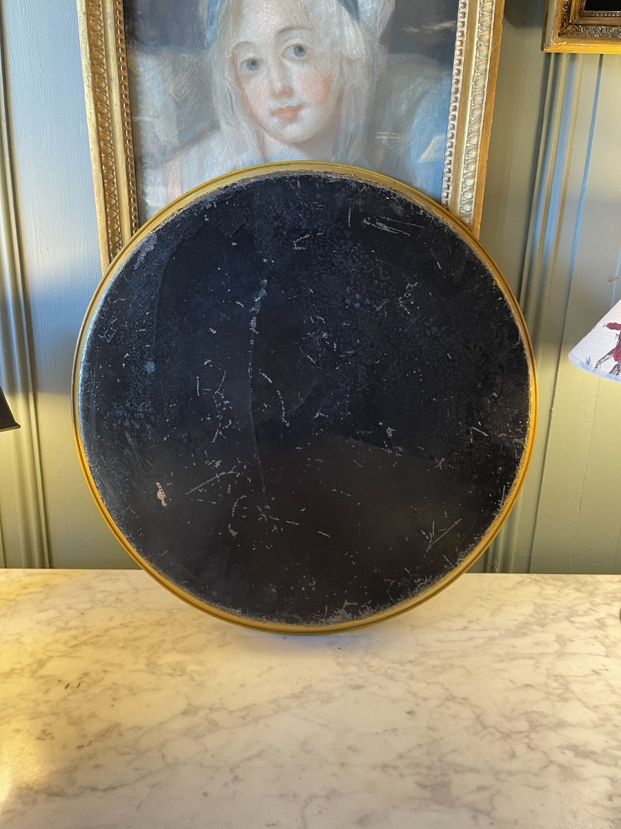 Painted Sheet Metal Tray Decorated With "songs By Pierre-jean De Béranger", 19th Century-photo-5