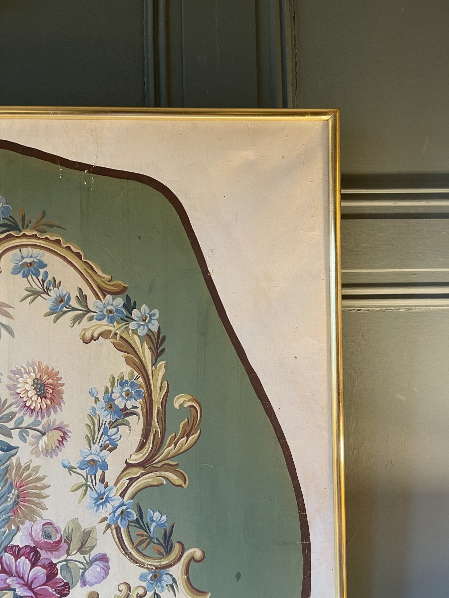 Large Aubusson Tapestry Cartoon No. 2, 88 Cm X 97.5 Cm-photo-2