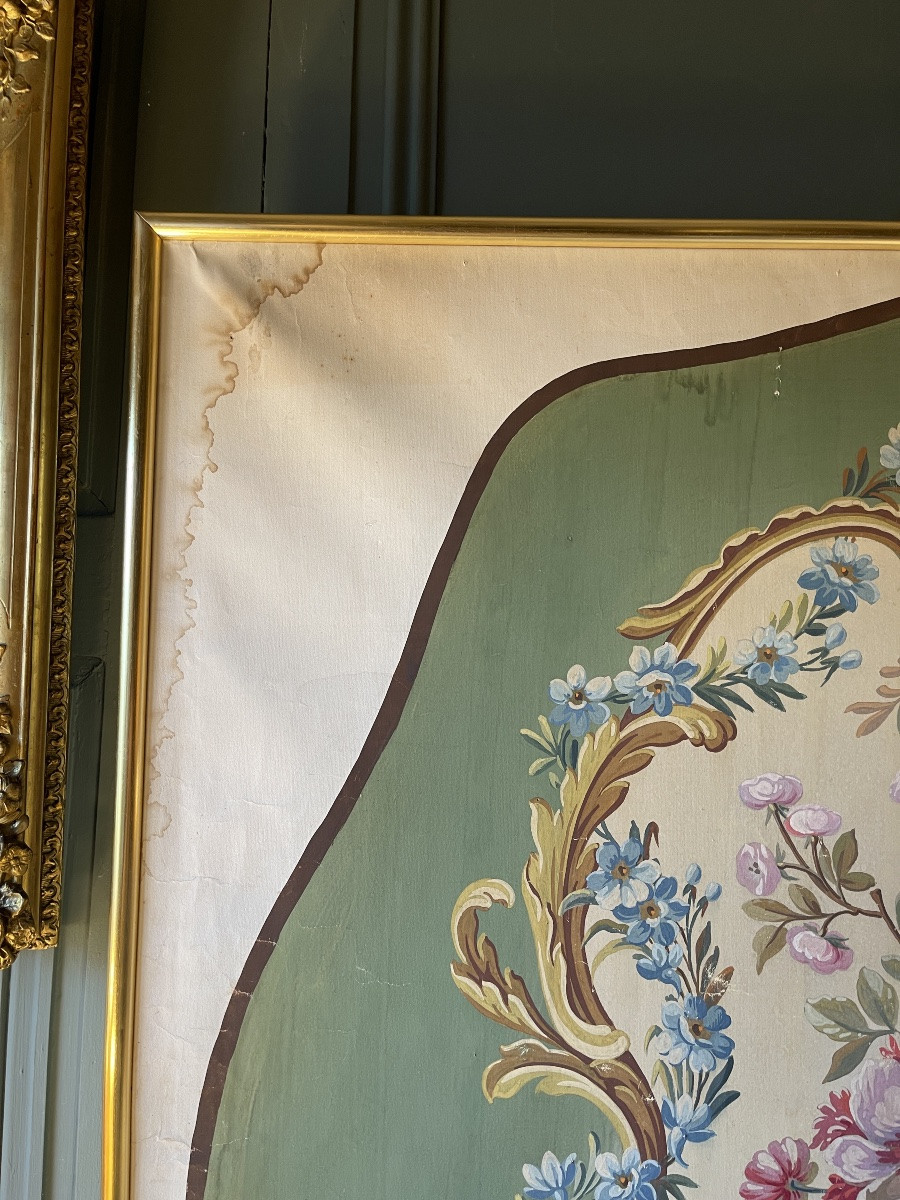 Large Aubusson Tapestry Cartoon No. 2, 88 Cm X 97.5 Cm-photo-3
