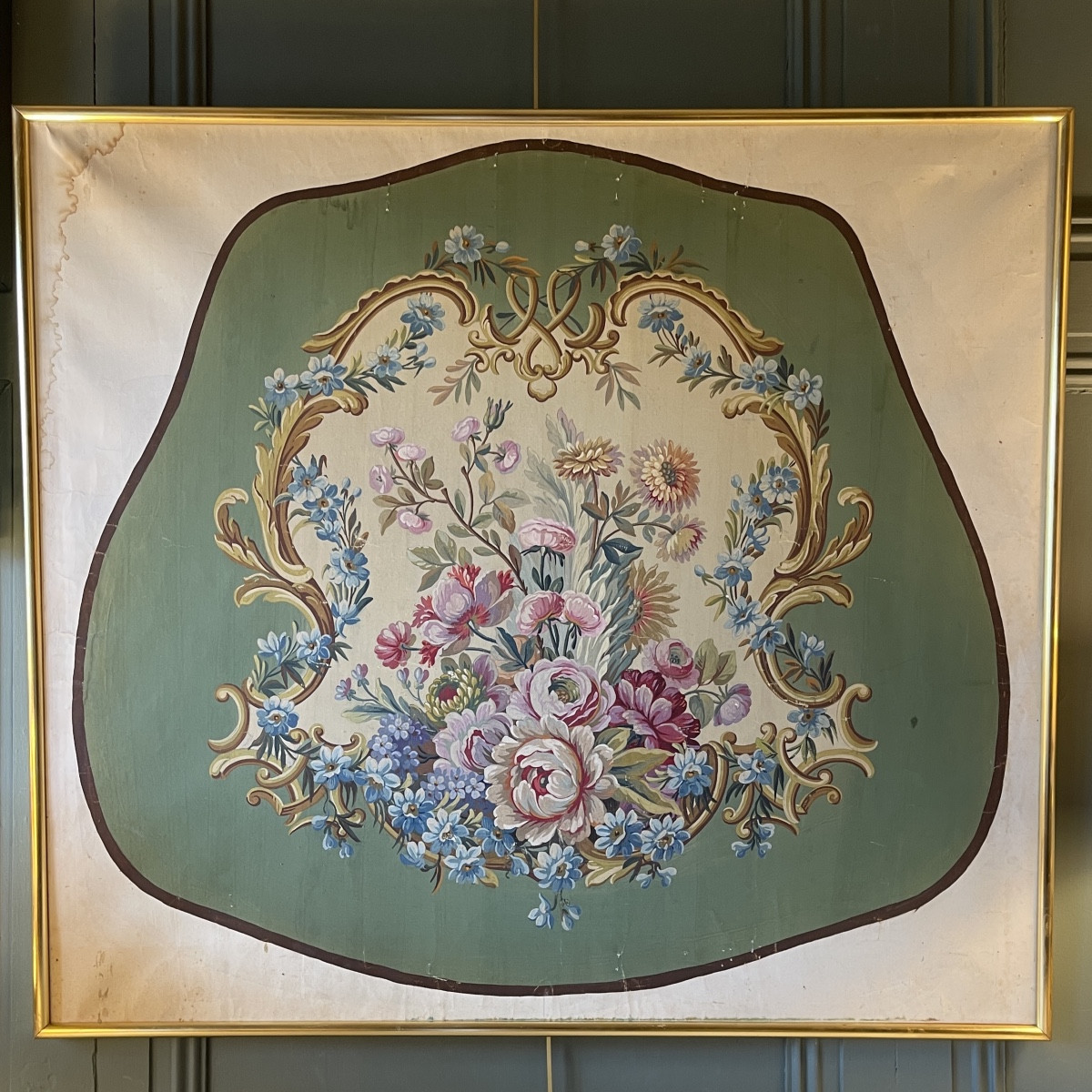 Large Aubusson Tapestry Cartoon No. 2, 88 Cm X 97.5 Cm