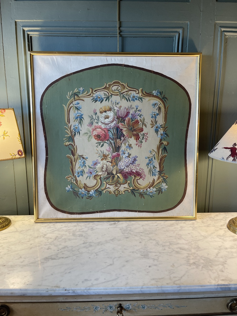 Aubusson Tapestry Box N°3, 67.5 Cm X 67.5 Cm-photo-5