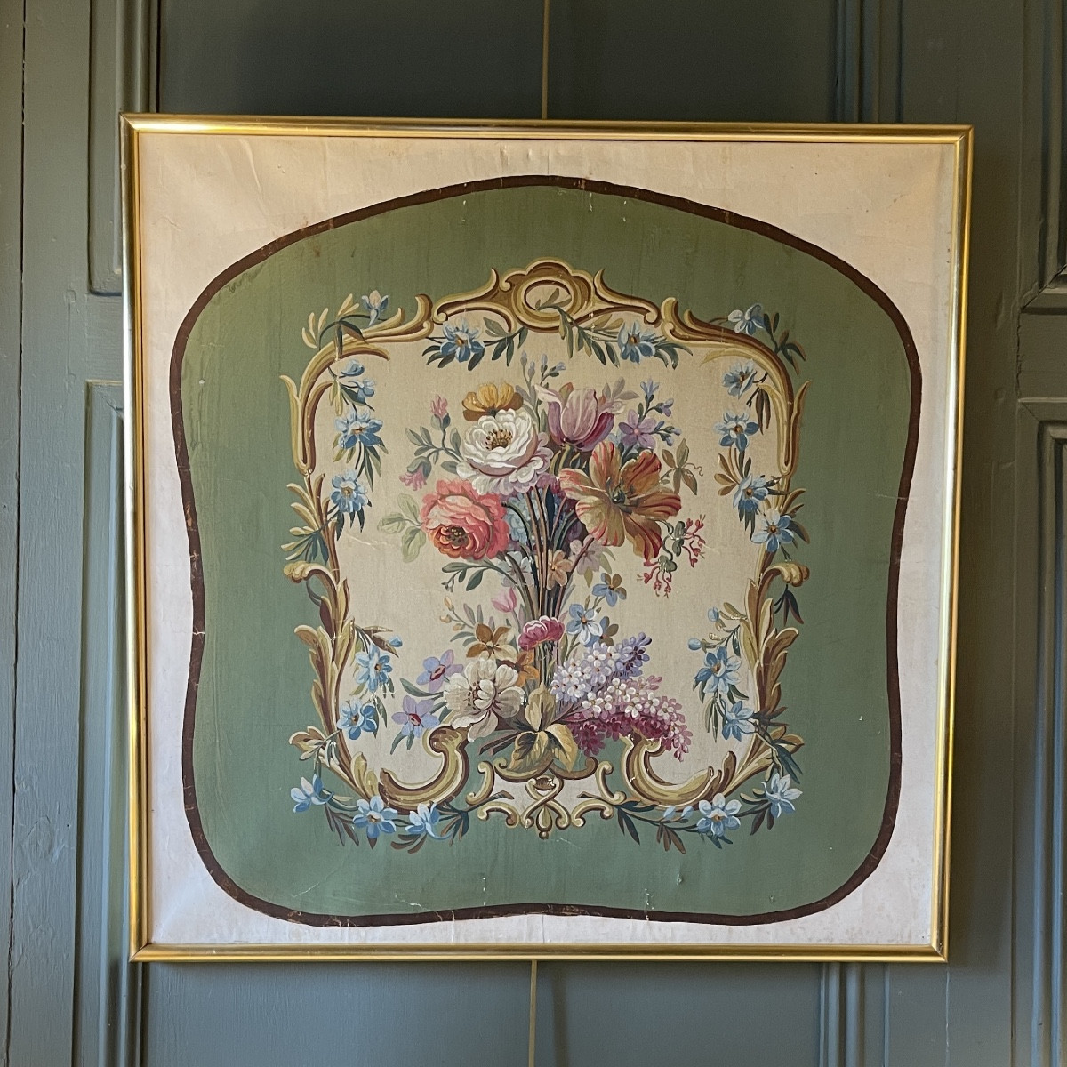 Aubusson Tapestry Box N°3, 67.5 Cm X 67.5 Cm