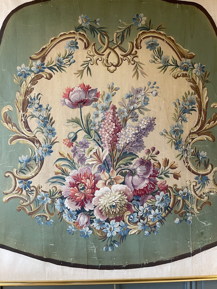 Large Aubusson Tapestry Cartoon No. 4, 87.5 Cm X 92.5 Cm-photo-2