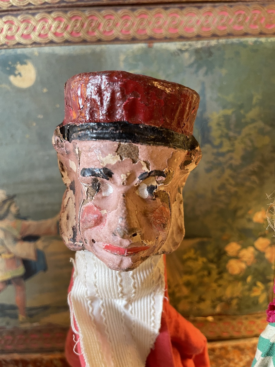 Series Of Four Guignol Puppets-photo-3