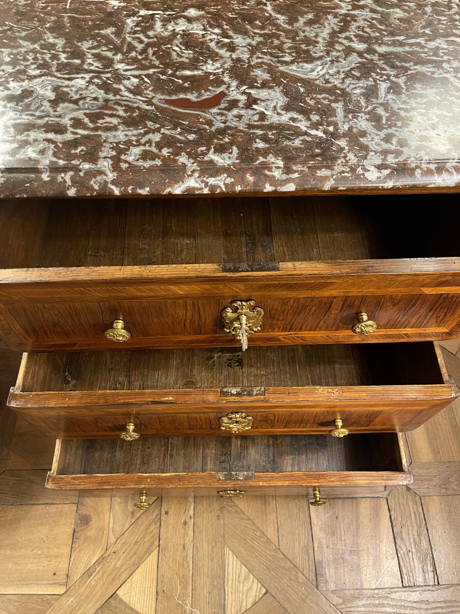 Small Regency Period Chest Of Drawers, 18th Century-photo-4