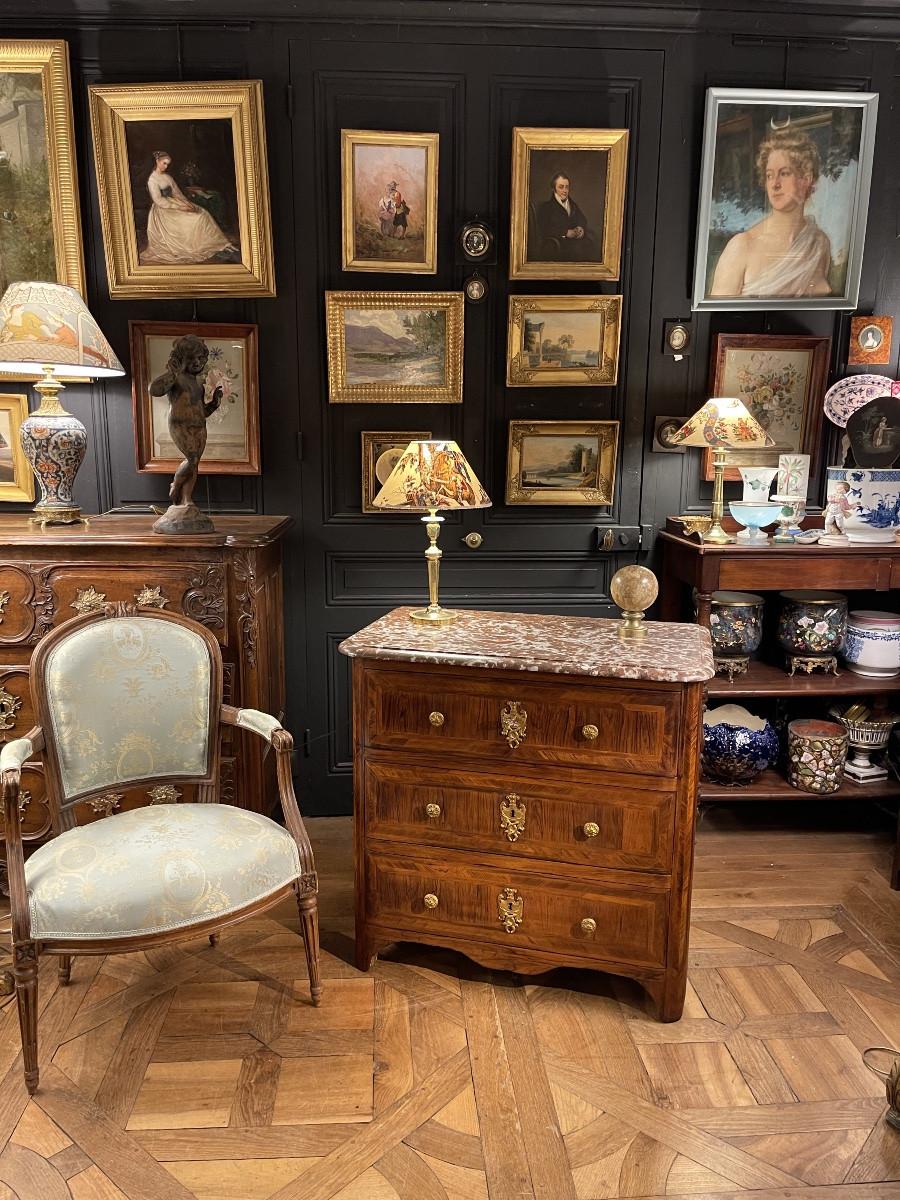 Small Regency Period Chest Of Drawers, 18th Century-photo-8